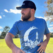 Load image into Gallery viewer, Blue Gravity T-Shirt - Heathered Soft Style
