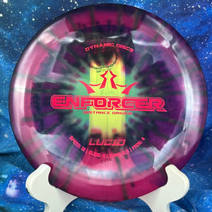Pre-Owned - Dynamic Discs - Enforcer (Ricky Wysocki 2x Lucid Chameleon, DyeMax Fuzion)