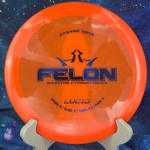 Pre-Owned - Dynamic Discs - Felon (DyeMax Fuzion, Lucid Ice Orbit)