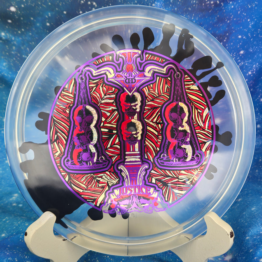 Dynamic Discs - Justice - Lucid Ice SpaDDer - 10 Year Anniversary Stamp