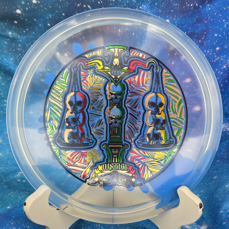 Dynamic Discs - Justice - Lucid Ice SpaDDer - 10 Year Anniversary Stamp